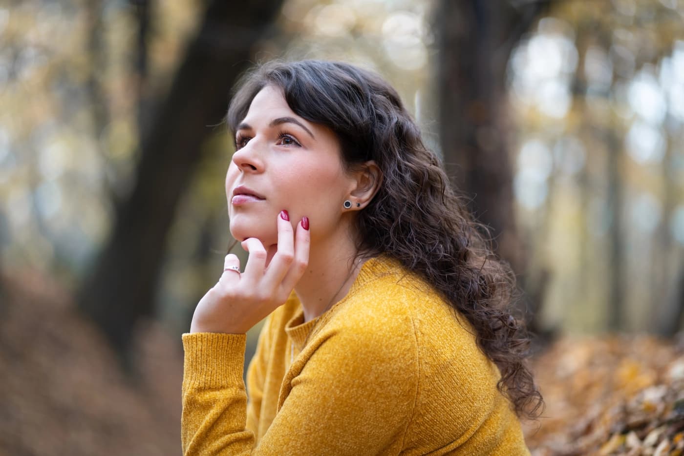 Portrétní fotografie – studiový záběr